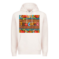 Pale Pink teacher and pens apples books leopard and tooled leather tumbler Premium Hoodie - Artiststas