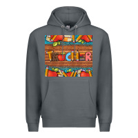 Rock teacher and pens apples books leopard and tooled leather tumbler Premium Hoodie - Artiststas