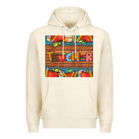 Sandshell teacher and pens apples books leopard and tooled leather tumbler Premium Hoodie - Artiststas