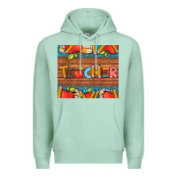 Seafoam teacher and pens apples books leopard and tooled leather tumbler Premium Hoodie - Artiststas