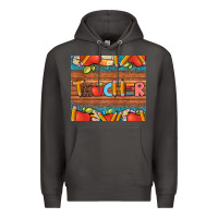 Smoke teacher and pens apples books leopard and tooled leather tumbler Premium Hoodie - Artiststas