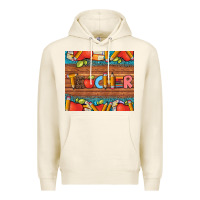 Tofu teacher and pens apples books leopard and tooled leather tumbler Premium Hoodie - Artiststas