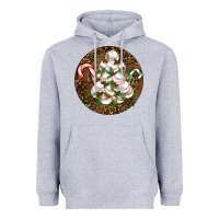 Heather Grey Merry Christmas Baseball Heavyweight Hoodie - RanaPortraitStore