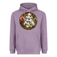 Lavender Merry Christmas Baseball Heavyweight Hoodie - RanaPortraitStore