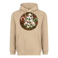 Mushroom Merry Christmas Baseball Heavyweight Hoodie - RanaPortraitStore