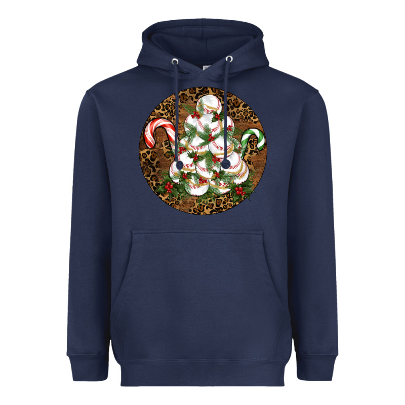 Merry Christmas Baseball Heavyweight Hoodie by RanaPortraitStore | Teevron