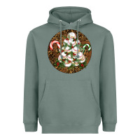 Sage Merry Christmas Baseball Heavyweight Hoodie - RanaPortraitStore
