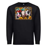 Black western sunflower heifers Premium Sweatshirt - Jasminsmagicworld