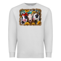 Dove Grey western sunflower heifers Premium Sweatshirt - Jasminsmagicworld