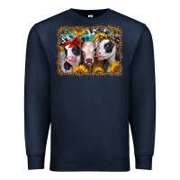 Navy western sunflower heifers Premium Sweatshirt - Jasminsmagicworld