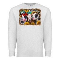 Oatmeal Heather western sunflower heifers Premium Sweatshirt - Jasminsmagicworld