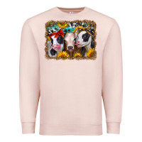 Pale Pink western sunflower heifers Premium Sweatshirt - Jasminsmagicworld