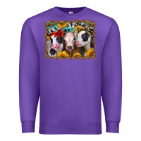 Purple western sunflower heifers Premium Sweatshirt - Jasminsmagicworld