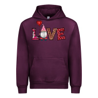Mauve Wine valentine's day gnomes love Urban Hoodie - RanaPortraitStore