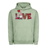 Pigment Oil Green valentine's day gnomes love Urban Hoodie - RanaPortraitStore