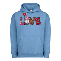 Pigment Pebble Blue valentine's day gnomes love Urban Hoodie - RanaPortraitStore