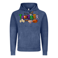 Vintage Denim halloween teacher Vintage Hoodie - LillyAllenDesigns