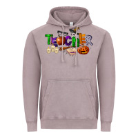 Vintage Zinc halloween teacher Vintage Hoodie - LillyAllenDesigns