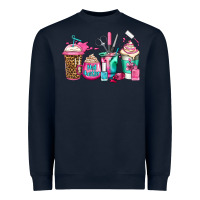 Navy nail hustler coffee cups Heavyweight Sweatshirt - Jasminsmagicworld