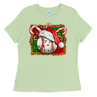 Matcha baseball christmas Ladies Tee - FaDigitalArtStudio