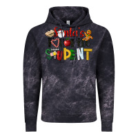 Cloud Black santa's favorite student christmas Vintage Hoodie - LillyAllenDesigns