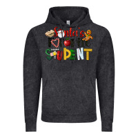 Vintage Black santa's favorite student christmas Vintage Hoodie - LillyAllenDesigns