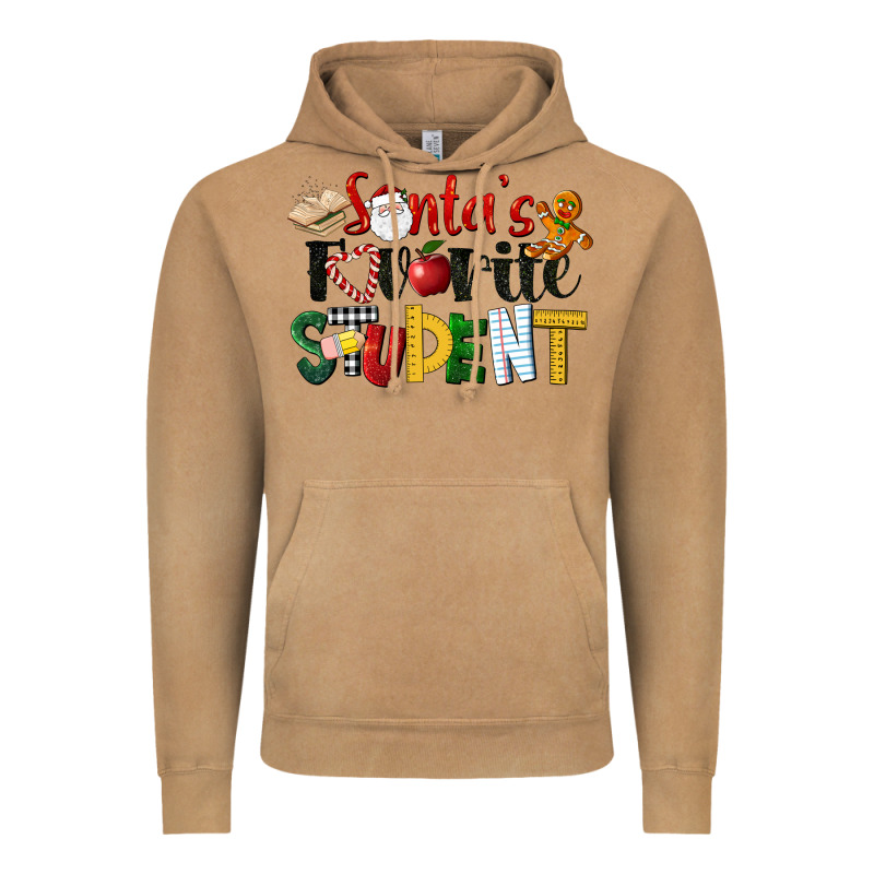 Santa's Favorite Student Christmas Vintage Hoodie by LillyAllenDesigns | Teevron