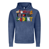 Vintage Denim santa's favorite student christmas Vintage Hoodie - LillyAllenDesigns