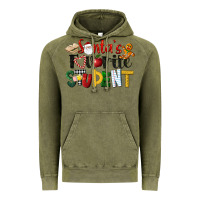 Vintage Olive santa's favorite student christmas Vintage Hoodie - LillyAllenDesigns