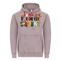 Vintage Zinc santa's favorite student christmas Vintage Hoodie - LillyAllenDesigns