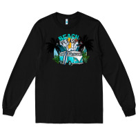 Black beach please Long Sleeve Tee - CowhideDigitalArt