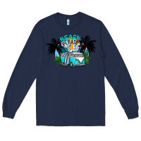 Navy beach please Long Sleeve Tee - CowhideDigitalArt