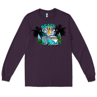 Plum beach please Long Sleeve Tee - CowhideDigitalArt