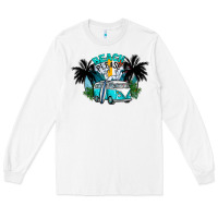 White beach please Long Sleeve Tee - CowhideDigitalArt