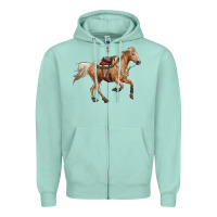 Seafoam horse body Zipper Hoodie - RanaPortraitStore