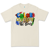 Bone Color outside the lines Premium Tee - FaDigitalArtStudio