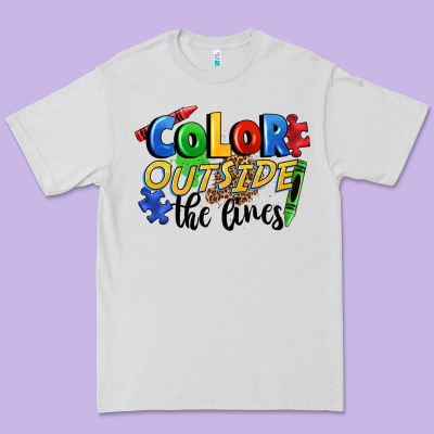 Color Outside The Lines Premium Tee Designed By Fadigitalartstudio