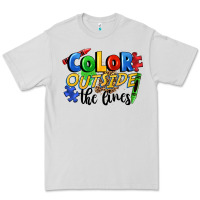 Dove Grey Color outside the lines Premium Tee - FaDigitalArtStudio