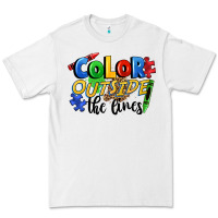 White Color outside the lines Premium Tee - FaDigitalArtStudio