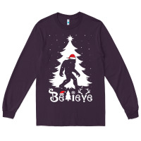 Plum bigfoot christmas shirt Long Sleeve Tee - DesigneFamous