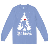 Colony Blue bigfoot christmas shirt Long Sleeve Tee - DesigneFamous