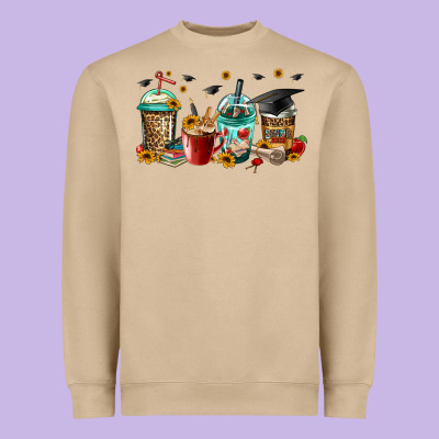 Senior 2023 Graduation Coffee Heavyweight Sweatshirt Designed By Jasminsmagicworld