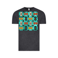 Vintage Black native american aztec seamless pattern 3 Vintage Tee - BundleAndBundleShop