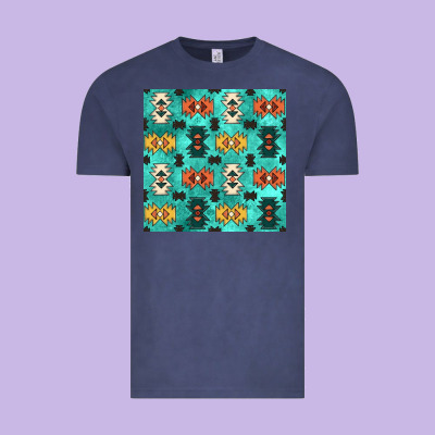 Native American Aztec Seamless Pattern 3 Vintage Tee Designed By Bundleandbundleshop