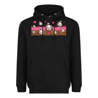 Black shih tzu dogs libbey glass Heavyweight Hoodie - Jasminsmagicworld