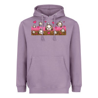Lavender shih tzu dogs libbey glass Heavyweight Hoodie - Jasminsmagicworld