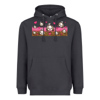 Smoke shih tzu dogs libbey glass Heavyweight Hoodie - Jasminsmagicworld