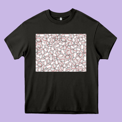 Baseball Seamless Background  (3200x2400px) Heavy Core Tee Designed By Jasminsmagicworld