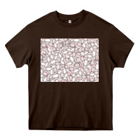 Chocolate Brown baseball seamless background  (3200x2400px) Heavy Core Tee - Jasminsmagicworld