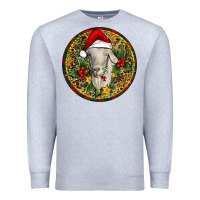 Heather Grey Christmas Goat Premium Sweatshirt - RanaPortraitStore